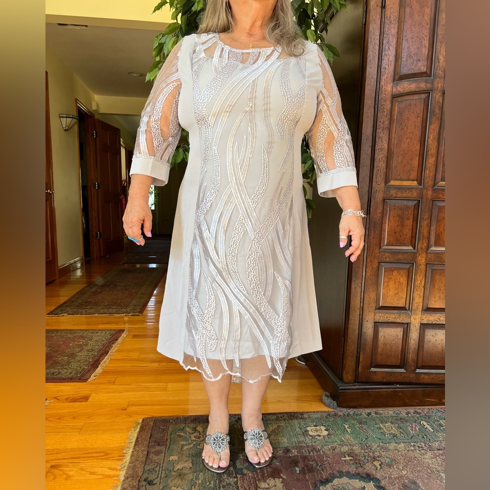 Elegant brand new gray dress